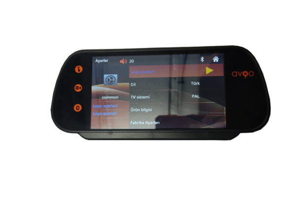 Ayna Kamera 7 İnch Bluetooht USB - Görsel 8