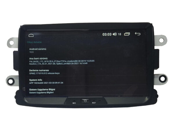 Dacia Lodgy Universal Android 8 inch Multimedya 2013-2021 OEM - Görsel 7