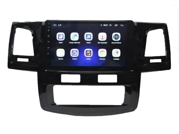 Toyota Hilux Android 9 inch Multimedya Dijital Klima 2005-2008 3lü Soket Tip - Görsel 5