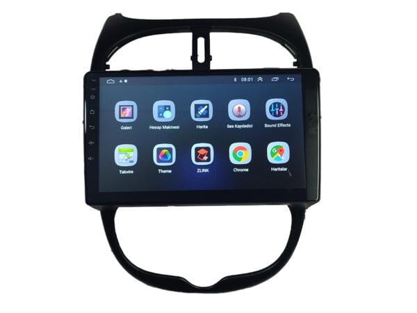 Peugeot 206 Android 9 inch Multimedya 1999-2011 - Görsel 3