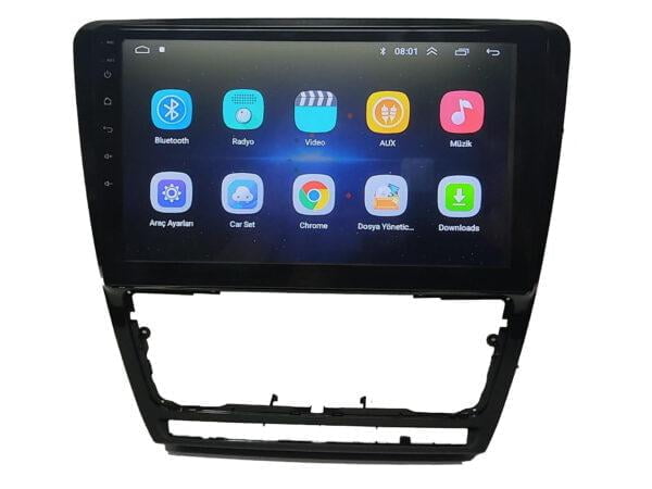 Skoda Octavia Android 10 inch Multimedya 2007-2012 Siyah Çerçeve - Görsel 4