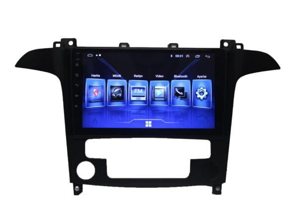 Ford S-Max Android 9 inch Multimedya 2006-2014 Dijital Klima - Görsel 2