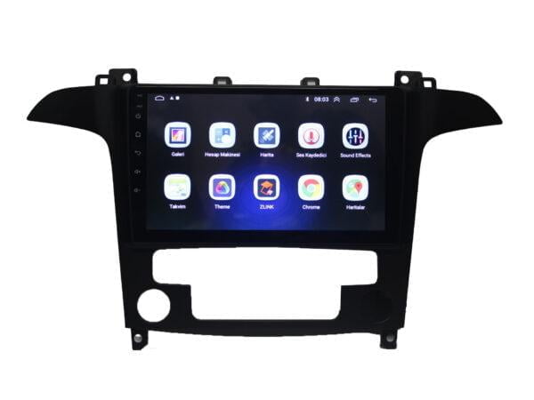 Ford S-Max Android 9 inch Multimedya 2006-2014 Dijital Klima - Görsel 3